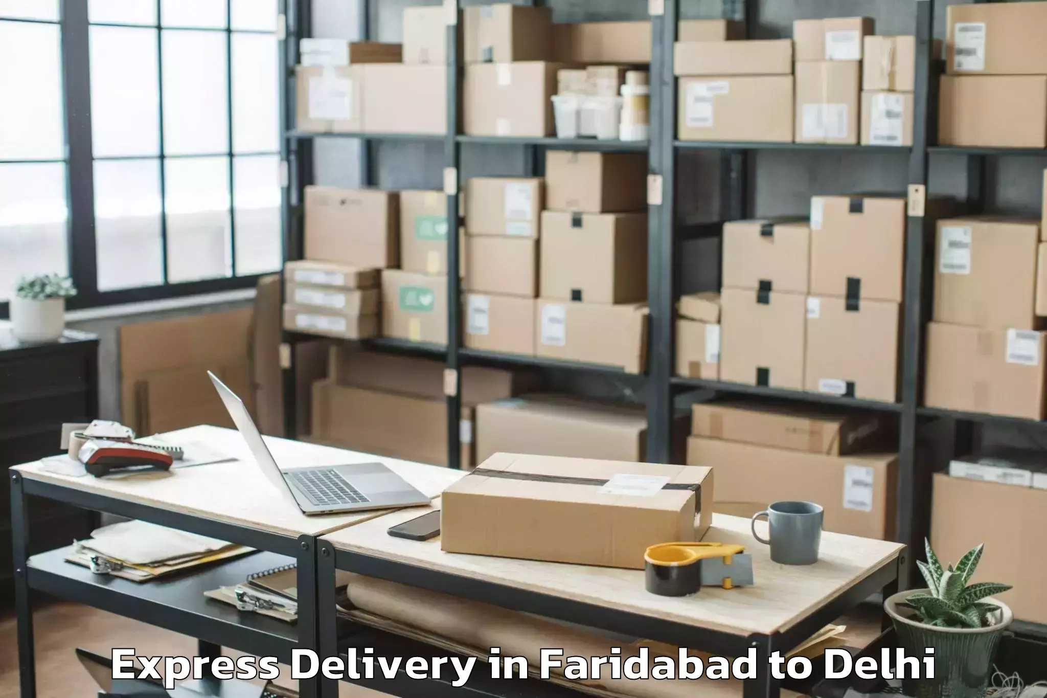 Expert Faridabad to Pitampura Express Delivery